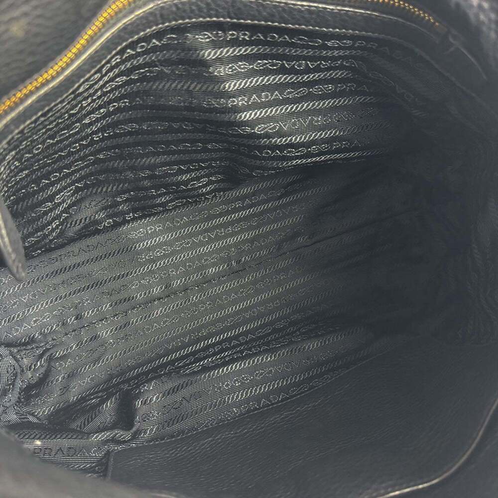 PRADA Black Leather Shoulder Bag - Picture 5 of 14